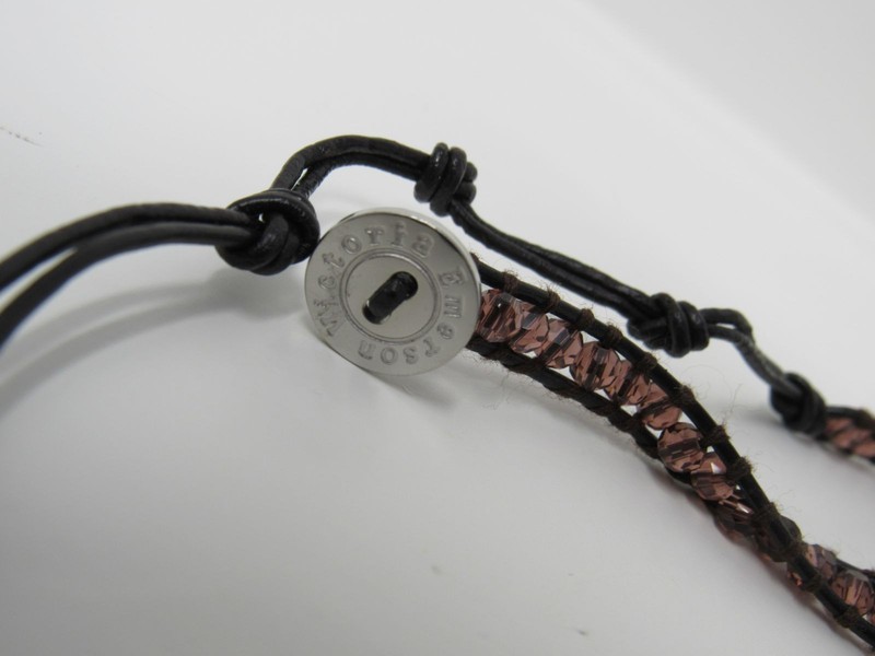 Victoria Emerson Wrap Bracelet Light Pinkish Brown Beads Female Adult gallery