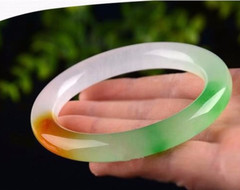 56-64mm Natural Nephrite Green Jade Jadeite Gemstone Bangle Bracelet Jewelry