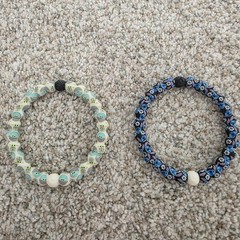 LOKAI Disney Bracelet Lot of 2 Grogu/Stitch Size S Dead Sea Mud Mt Everest Water