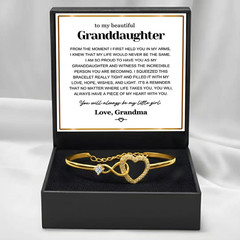 to my granddaughter Infinity bracelet gift for Birthday Christmas Graduation