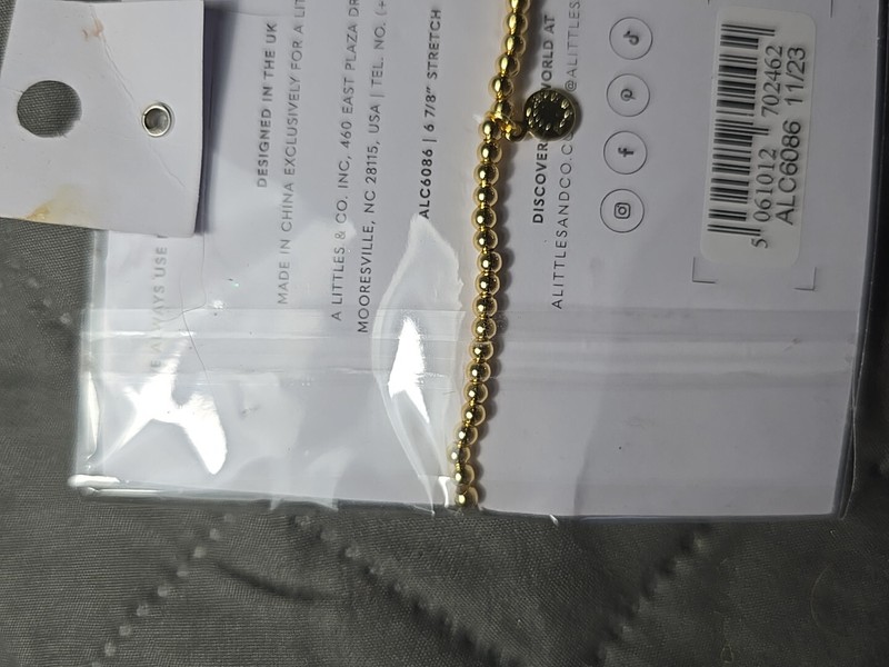 A Little & Co A Little Thankful Gold Tone Plated Bracelet NIP gallery