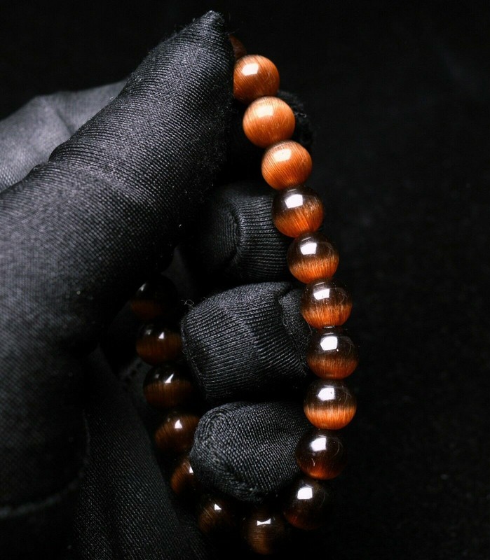Rutilated Quartz Beaded Bracelet Rose Gold Copper Top Quality Gemstone gallery