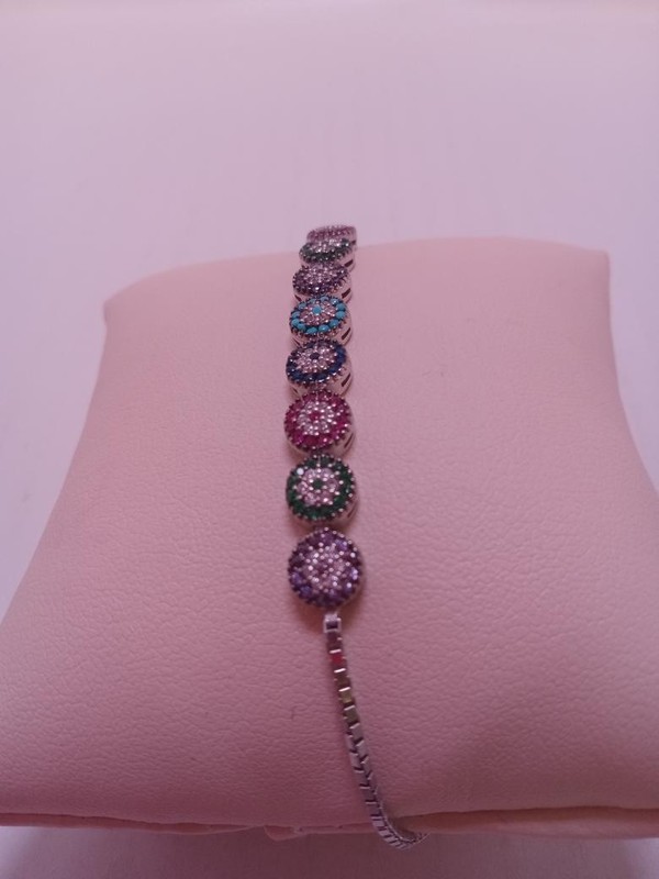 CLOSED BOX LINK BRACELET WITH A RANGE OF COLORS (G69007804) gallery