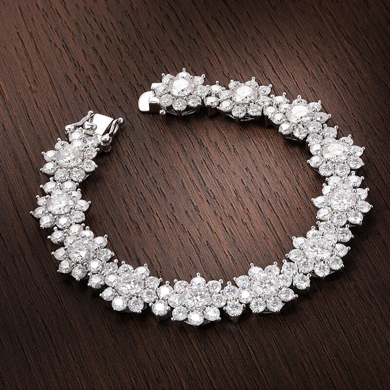 Tennis Bracelets for Women Wedding Jewelry 925 Silver