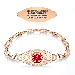 Divoti Custom Engraved Jasmin Medical ID Alert Bracelets for Women – Style