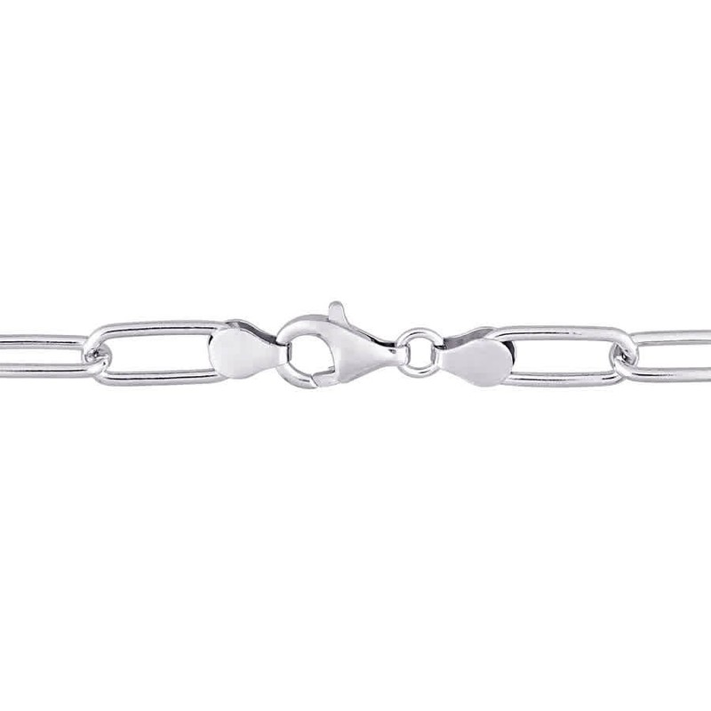 AMOUR 6mm Paperclip Chain Bracelet In Sterling Silver, 9 In gallery