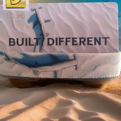 ZOX “BUILT DIFFERENT” Strap W/ Card. (Size Medium) -Silver