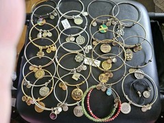 Lot Of 25 Alex And Ani Bracelets Various Colors And Charms