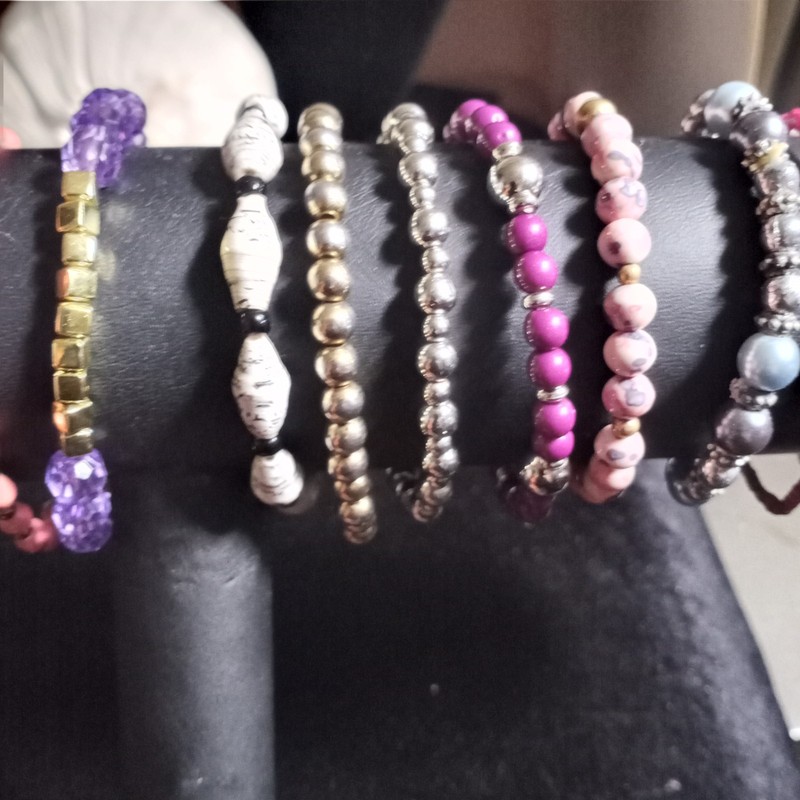 Beaded Stretchy Bracelets Lot Women's Fashion Jewelry gallery