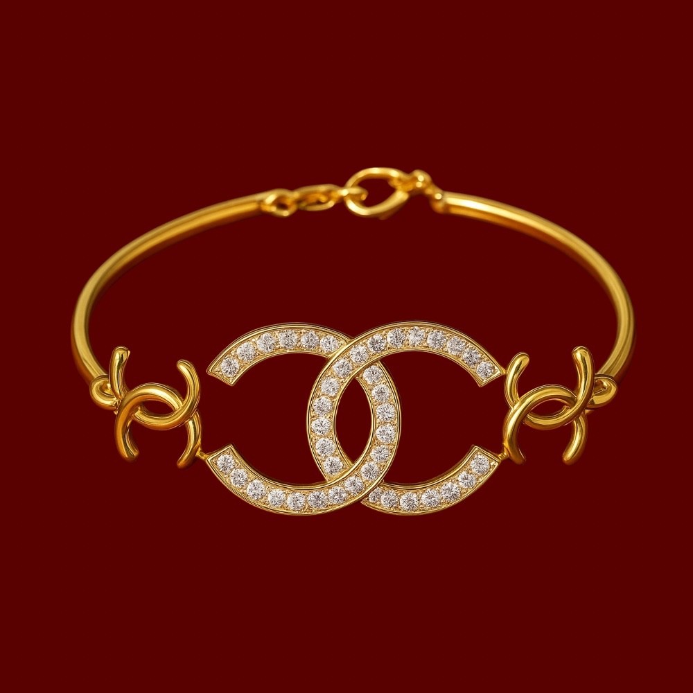 Bracelet 18k 22K 23K 24K THAI BAHT YELLOW GOLD JEWELRY 7 inches gallery
