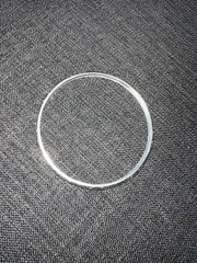 Silpada 925 Sterling Silver Willow Bangle XO Hugs Kisses Etched Bracelet B2428