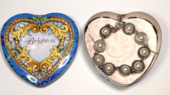 Brighton Halo Eclipse Bracelet Silver & Pearl In Brighton Gift Box