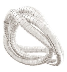 Snake Chain Round Link Silver Tone Bracelet Stretch 6.5-10″ Three Strands