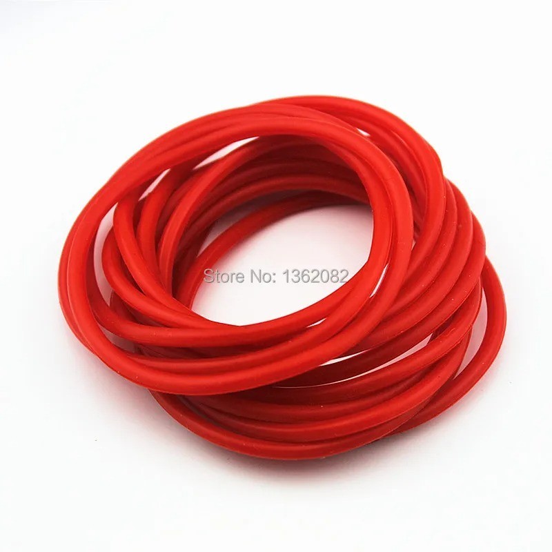 10PCS/Lot Black White Rubber Bracelets Wristband Friendship Rubber Gummy gallery