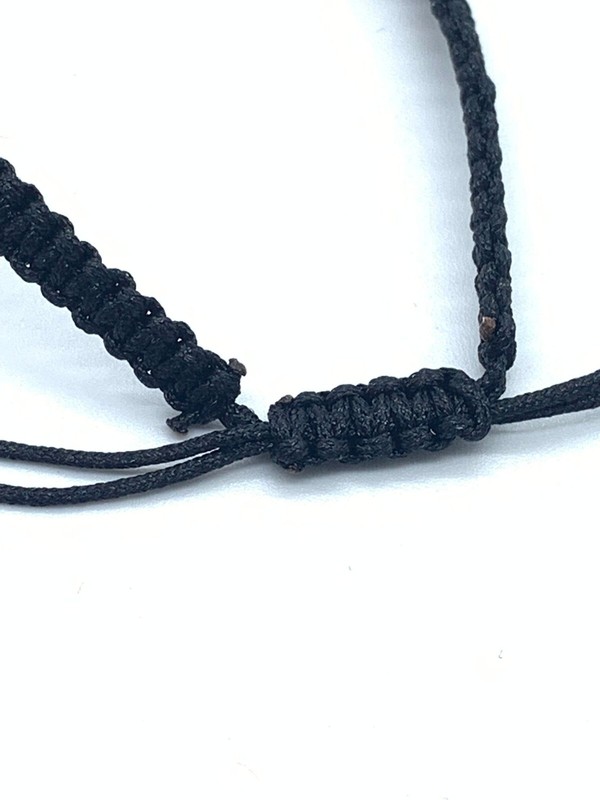 Black Cord Macrame Bracelet Adjustable red Crystal Evil Eye Fashion Pack x 3 gallery