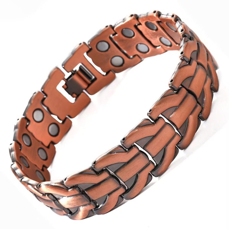 Men's Pure Copper Magnetic Therapy Bracelet Adjustable Pain Relief Arthritis gallery
