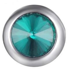 Mini Snap Jewelry Dark Green Rhinestone Stud fits 12mm Petite Ginger Charms New