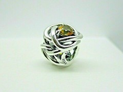 Authentic Pandora #790065C04 Honey Color Eternity Circle Charm – November