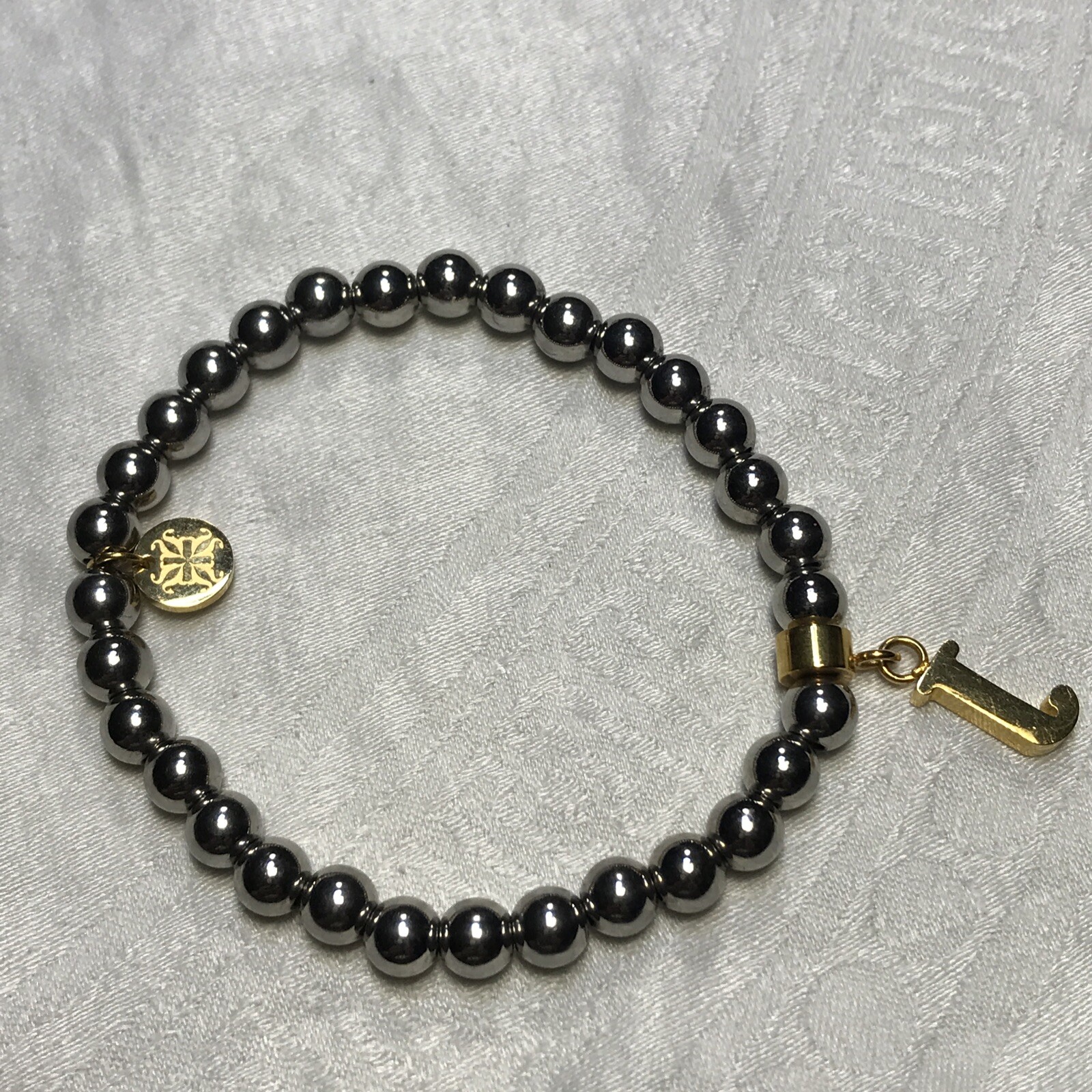 Rustic Cuff Letter “J” Expandable Bracelet Monogram Jewelry Silver/Gold-Tone gallery