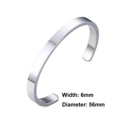 Men Minimalist Titanium Cuff Bracelet Stainless Steel Cuff Bracelet Jewelry Gift