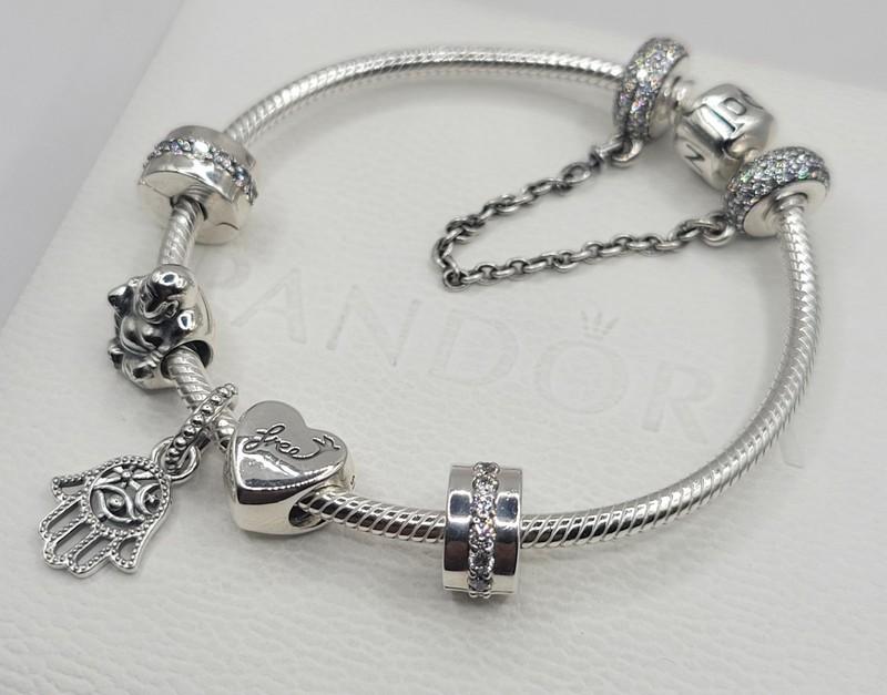 🎁 7pc Authentic Pandora BRACELET GIFT SET gallery