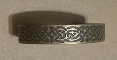 SOLID BRASS / BRONZE CELTIC KNOT CUFF BRACELET ETHNIC STATEMENT JEWELRY BOHO