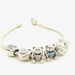 Pandora 925 New Baby Girl or Boy variations hearts Bears slide bead charm NEW