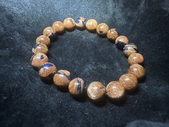 Goldstone Blue And Gold 8mm Gemstone Beads Crystal Power Bracelet