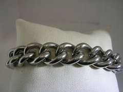 OPEN LINK BRACELET IN STAINLESS STEEL COMES IN 8 1/4″, 7 3/4″ AND 7″