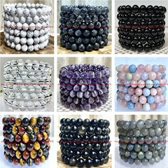 Wholesale Lots 6 Pcs 7.5″ Natural Crystal Healing Gemstone Stretch Bracelet