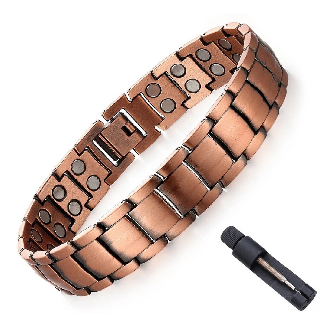 Men's Copper Magnetic Bracelet Men Arthritis Pain Relief Bangle Therapy Jewelry gallery