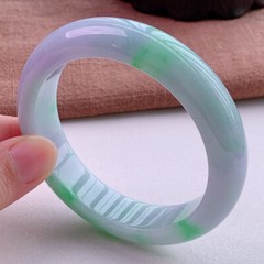 Fashion Natural Burmese Violet Purple Jade jadeite Bracelets Bangle AAAAA