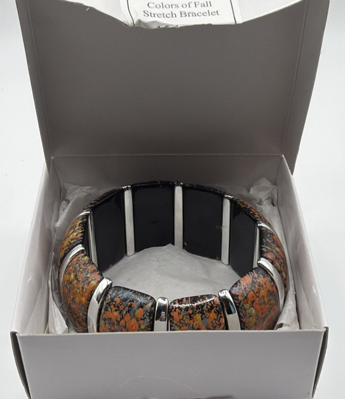 Designs Fashion Jewelry Colors of Fall Stretch Chunky Bracelet NEW Open Box gallery