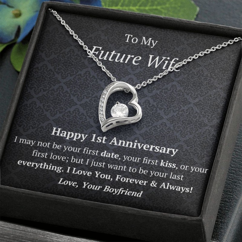 Future Wife - 1st Anniversary - Forever Love Heart Necklace gallery