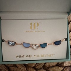 BP Global Elite Maldives Mirage Rose Gold Plated Adj Bracelet 6-10.5 BR454