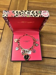 Ed Hardy Charm Bracelet Watch Accessory NWT Hearts Roses