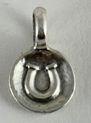 Brighton Token Horseshoe Horse Shoe Good Luck Lucky Circle Silver Charm