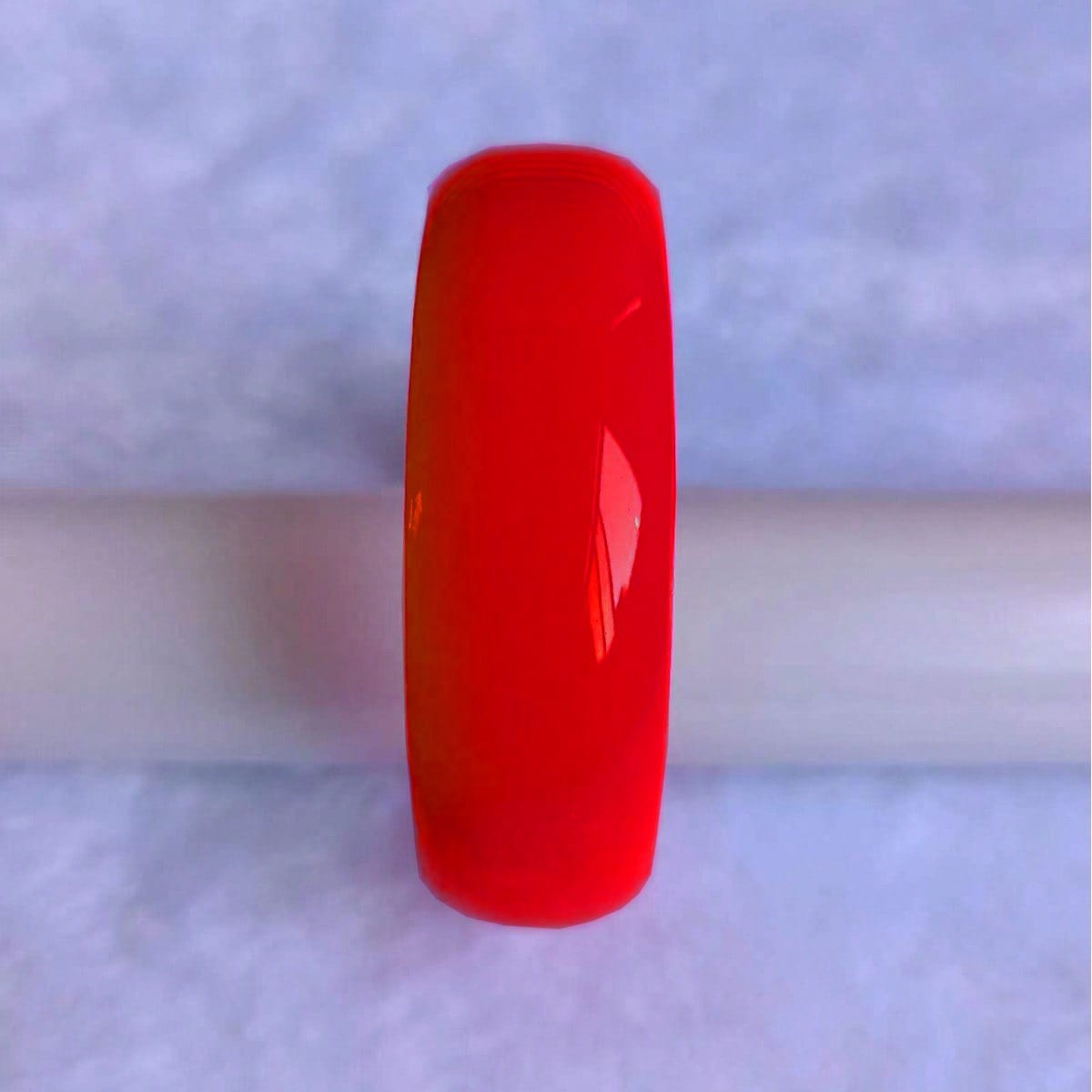 Red 2cm Wide Plastic Resin Bangle Bracelet Candy Color Party Wear gallery