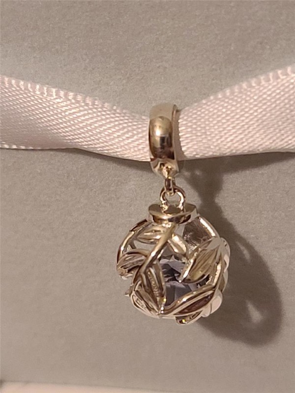 Chamilia HIDDEN GEMS ORNAMENT Tanzanite Swarovski + Sterling Bead 4010-0448 $40 gallery