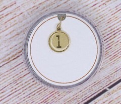 NEW Alex and Ani Initial l .925 Sterling Silver 14KT Chain Station Charm (Gold)