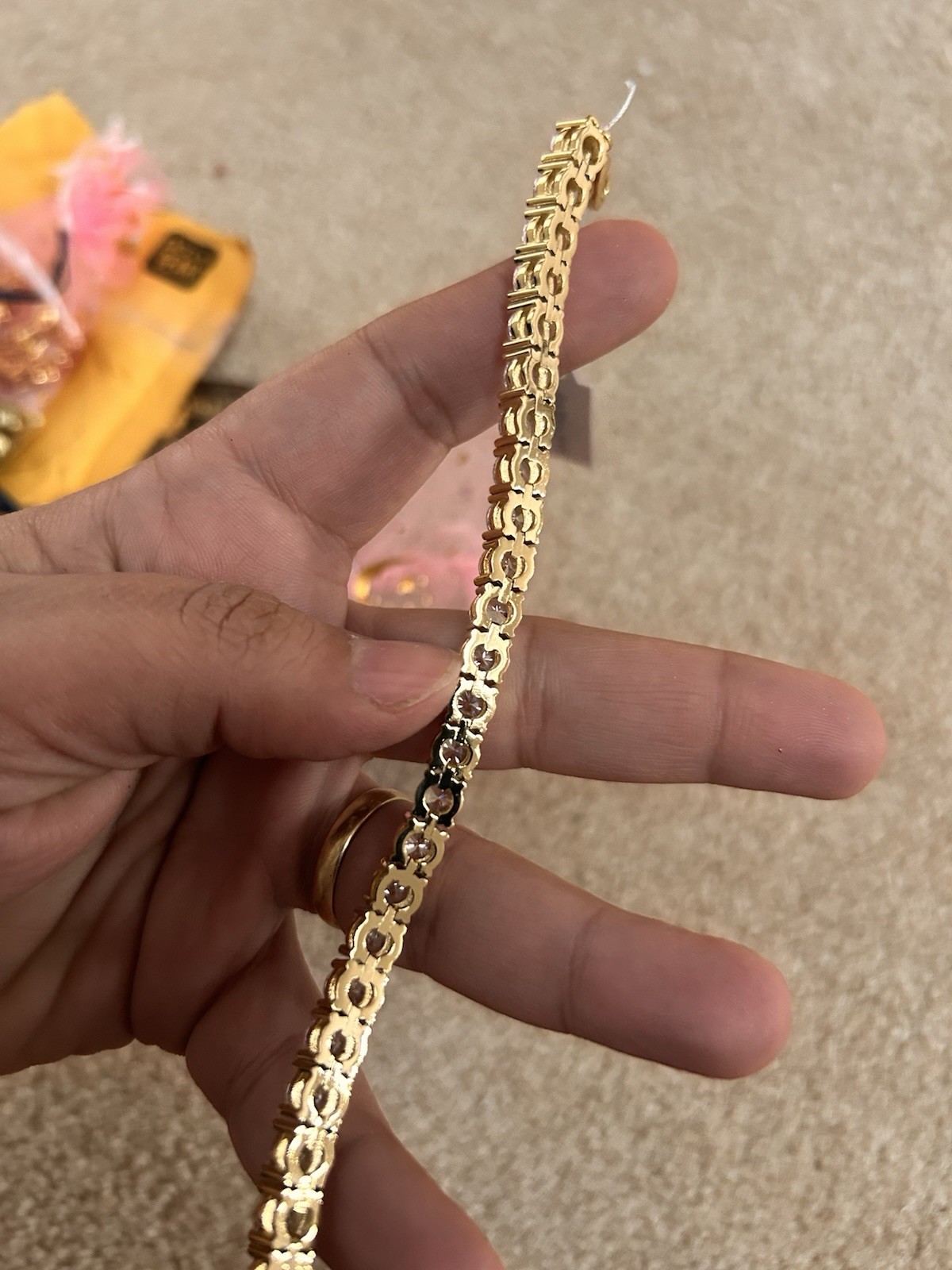 Parklane Transparent White Tennis Bracelet gallery