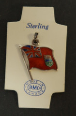 Sterling Silver English United Kingdom Flag Charm Jewelry Bracelet Necklace 0.5″