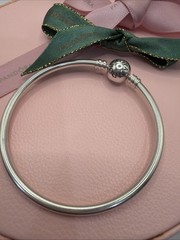 Pandora Bangle Charm Bracelet 590713 17cm Authentic Ale 925
