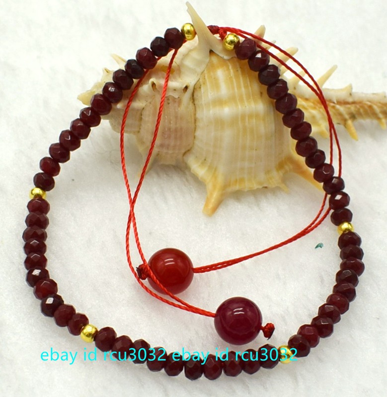 2x4mm Natural Faceted Multicolor Rondelle Beads Gemstone Bracelet 7.5" AAA gallery