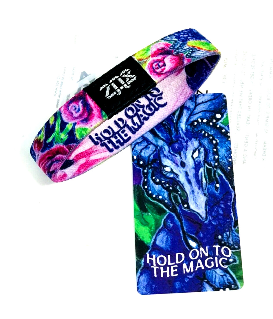ZOX **HOLD ON TO THE MAGIC** Silver Single band w/Card Choose Size NIP DRAGON gallery