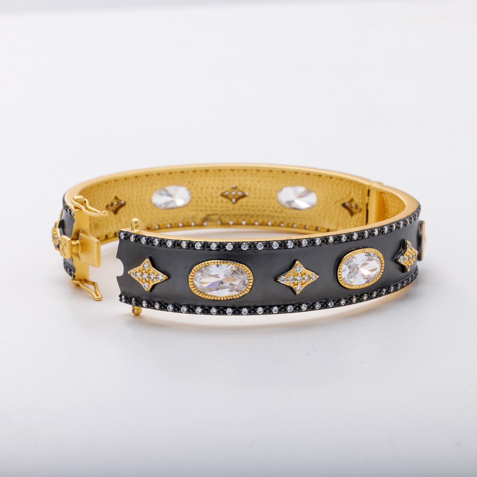 Freida Rothman Oh So Gorgeous Wide Hinge Bangle gallery
