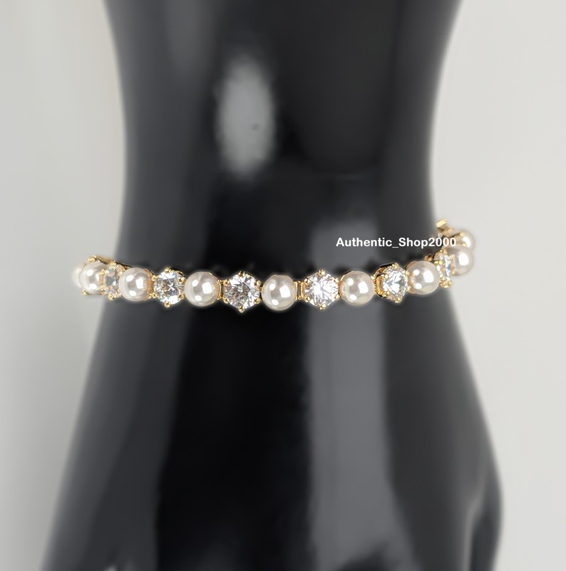 New 100% Authentic SWAROVSKI Sparkle Crystal Pearls Matrix Bracelet 5742026 gallery