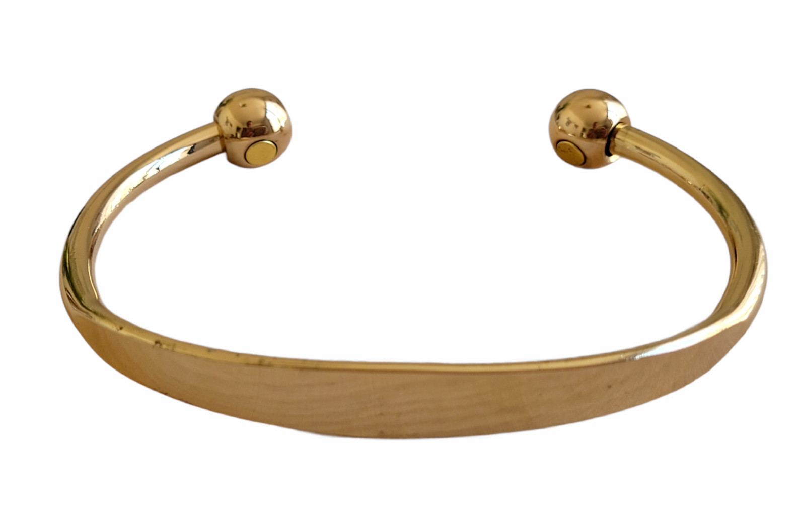 Pure Copper Magnetic Bracelet Gold Plated Arthritis Therapy Heavy Cuff Bracelet gallery