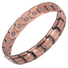 GMOX Pure Copper Men’s Bracelet,3X Strength 99.99% Copper Magnetic