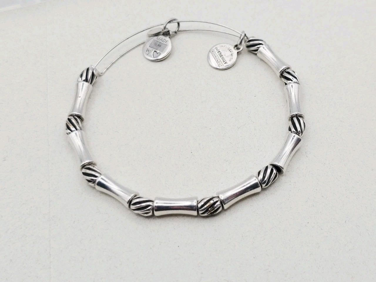 ALEX & ANI "Constellation " Metal Beaded Round Silver Charm Bracelet ⭐️✨️🎁 gallery